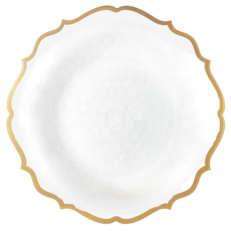 Plastic plates hotsell gold trim